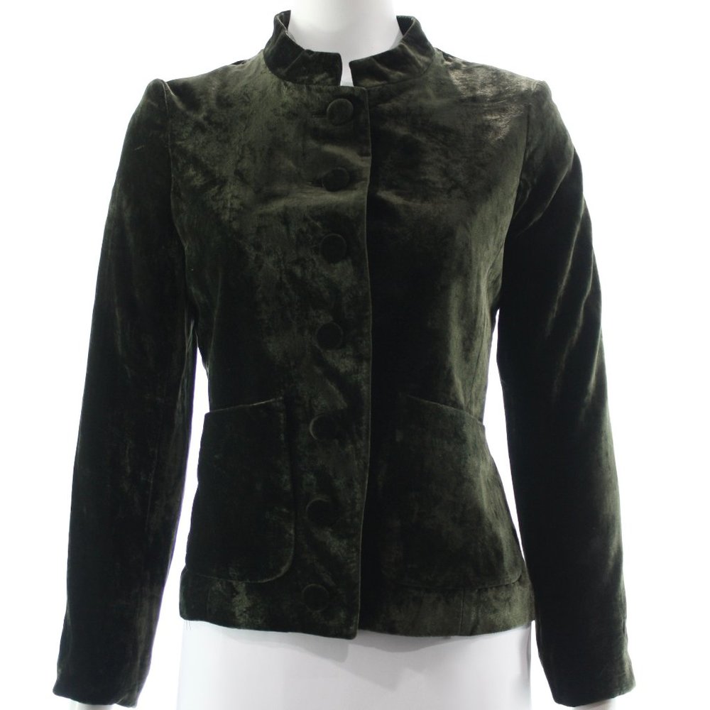 THEORY GREEN VELVET BLAZER SIZE 12